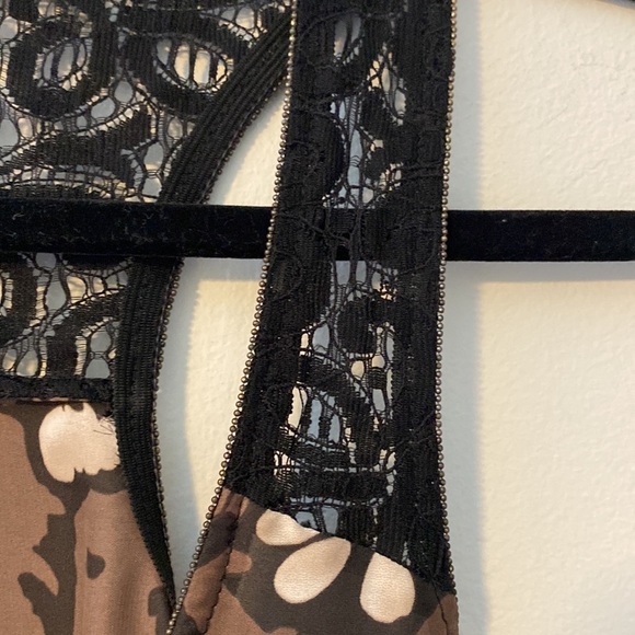 Collective Concept Mod Tunic Cream-Black-Brown Colors Size M - Picture 4 of 7